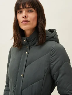 Coats^Phase Eight Gabby Maxi Puffer Coat Green