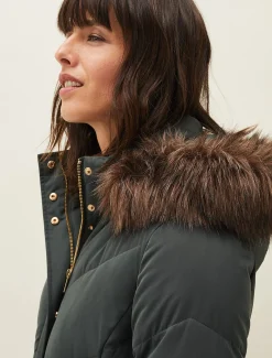Coats^Phase Eight Gabby Maxi Puffer Coat Green
