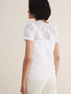 Tops & T-Shirts^Phase Eight Gemima Ruched Front Top White