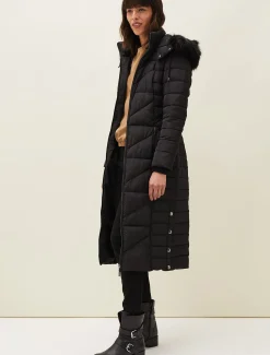 Coats^Phase Eight Georgie Maxi Puffer Coat Black