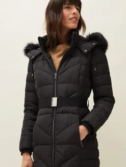 Coats^Phase Eight Georgie Maxi Puffer Coat Black