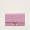 Bags^Phase Eight Giselle Suede Clutch Bag Pink/Multi