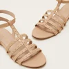 Sandals & Wedges^Phase Eight Gladiator Leather Flat Sandals Tan