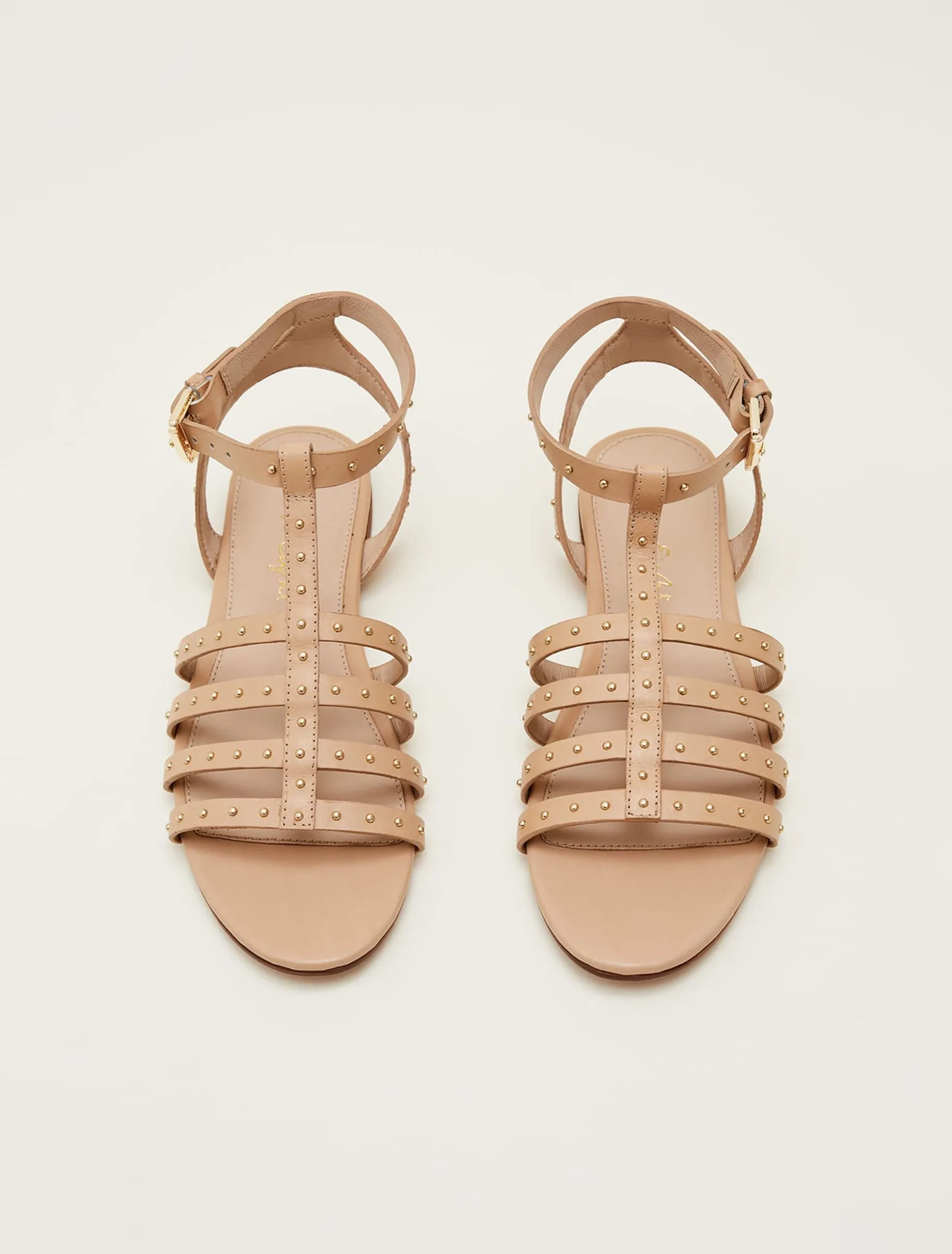 Sandals & Wedges^Phase Eight Gladiator Leather Flat Sandals Tan