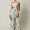 Dresses^Phase Eight Gretal Floral Pleated Maxi Dress Ivory/Multi