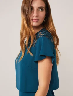 Dresses^Phase Eight Haidee Double Layer Dress Teal