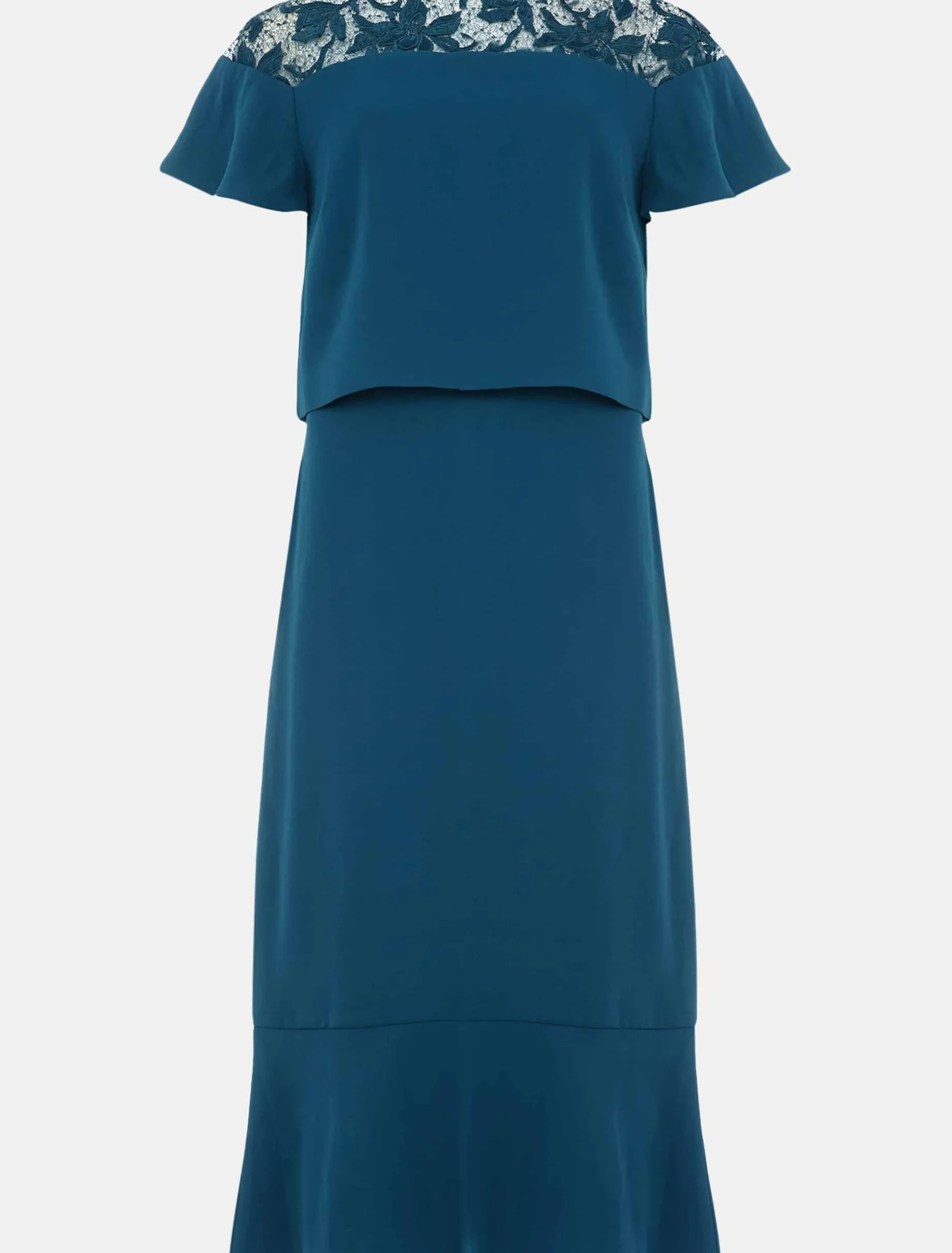 Dresses^Phase Eight Haidee Double Layer Dress Teal