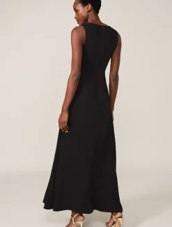 Dresses^Phase Eight Hatsy Contrast Maxi Dress Black/Ivory