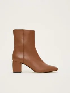 Heels^Phase Eight Heeled Ankle Boots Tan