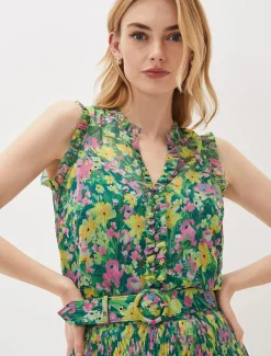 Tops & T-Shirts^Phase Eight Heidi Printed Top Multi-Coloured
