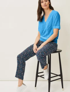Trousers & Shorts^Phase Eight Hermione Soft Ditsy Floral Jogger Navy/Multi