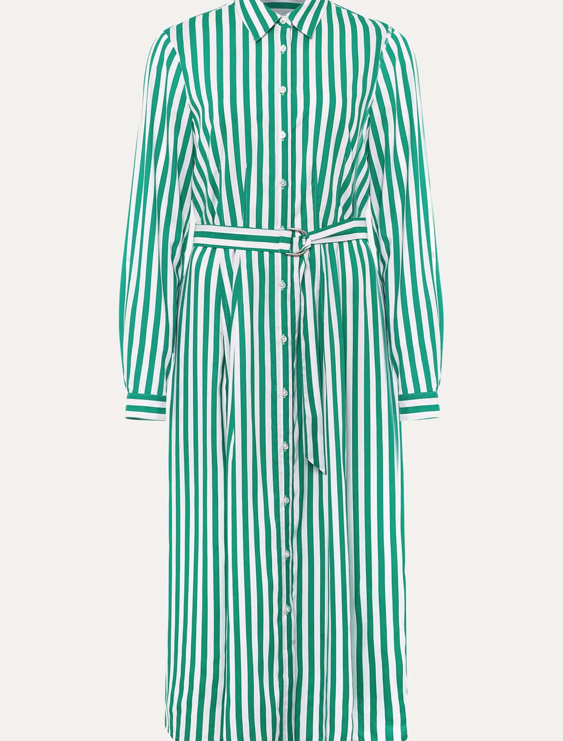 Dresses^Phase Eight Ida Stripe Shirt Midi Dress Green