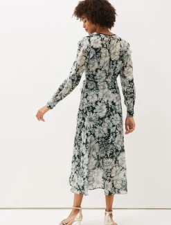 Dresses^Phase Eight Indiana Floral Tiered Dress Pine
