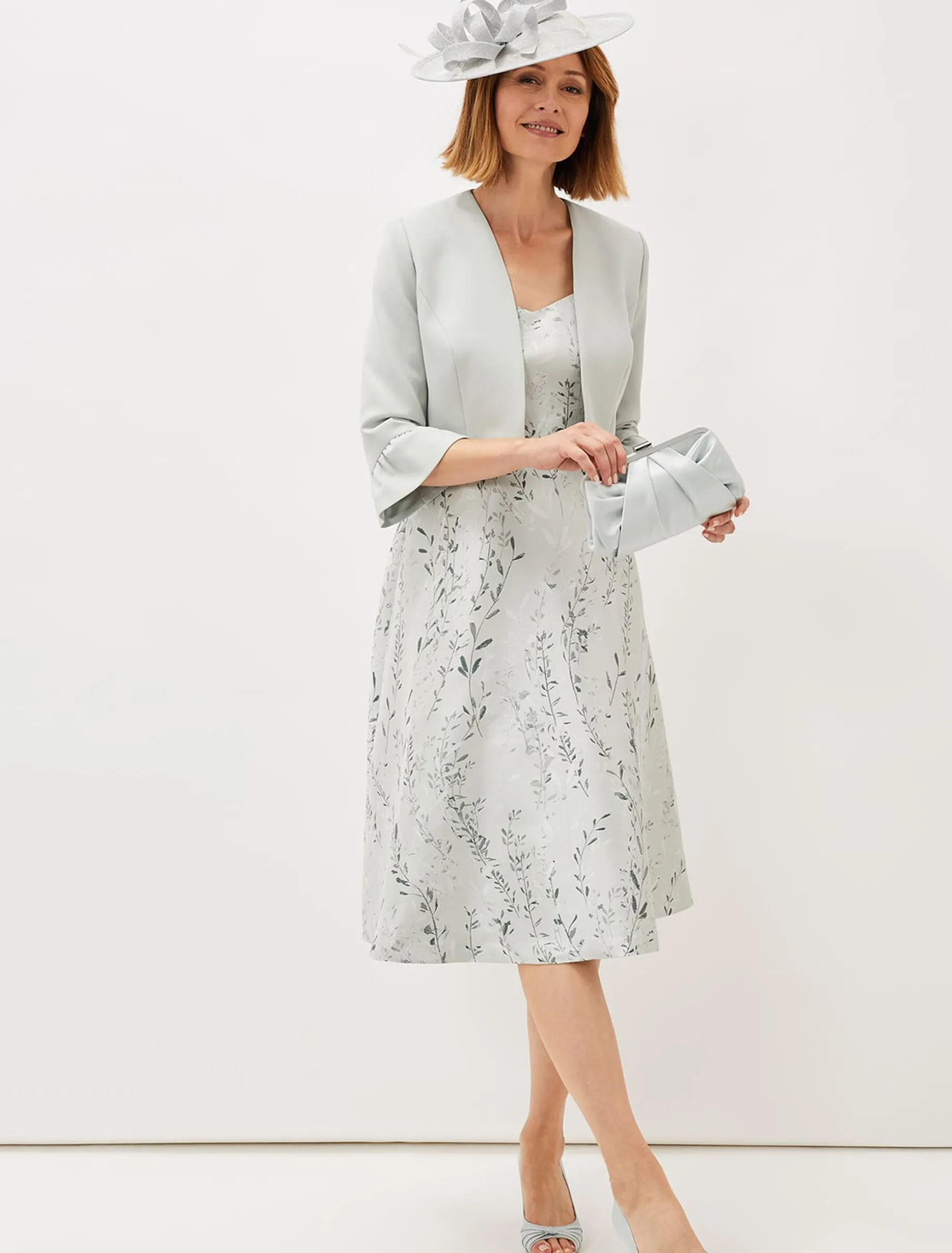 Jackets^Phase Eight Inez Frill Cuff Occasion Jacket Eau De Nil