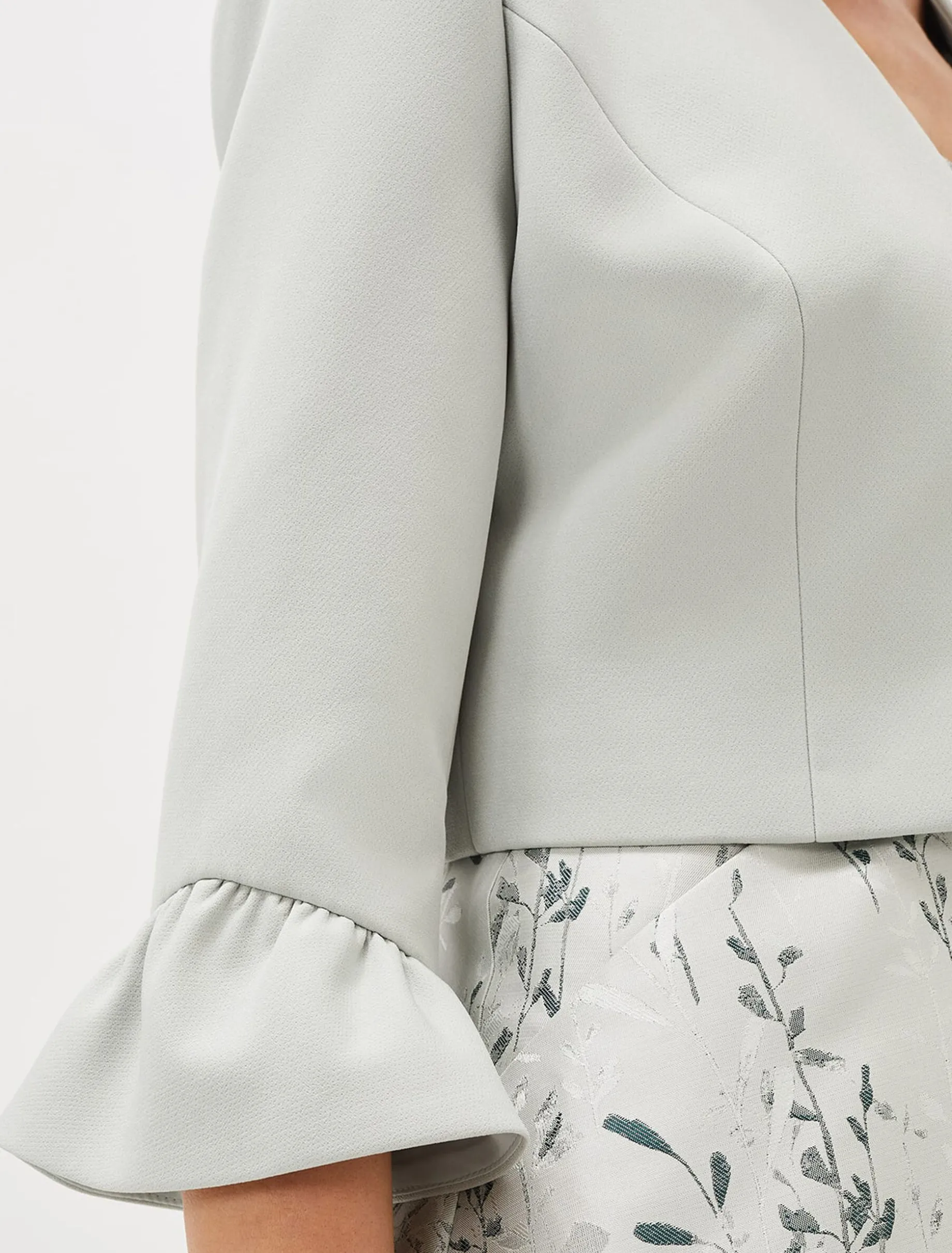 Jackets^Phase Eight Inez Frill Cuff Occasion Jacket Eau De Nil