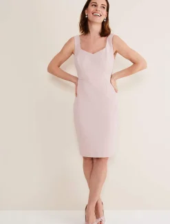 Dresses^Phase Eight Isabella Lace Midi Dress Antique Rose