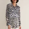 Shirts & Blouses^Phase Eight Isabella Printed Zebra Blouse Blue