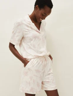 Shirts & Blouses^Phase Eight Itsumi Print Pyjama Set Ivory