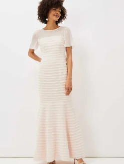 Dresses^Phase Eight Ivanka Layered Fishtail Dress Cameo