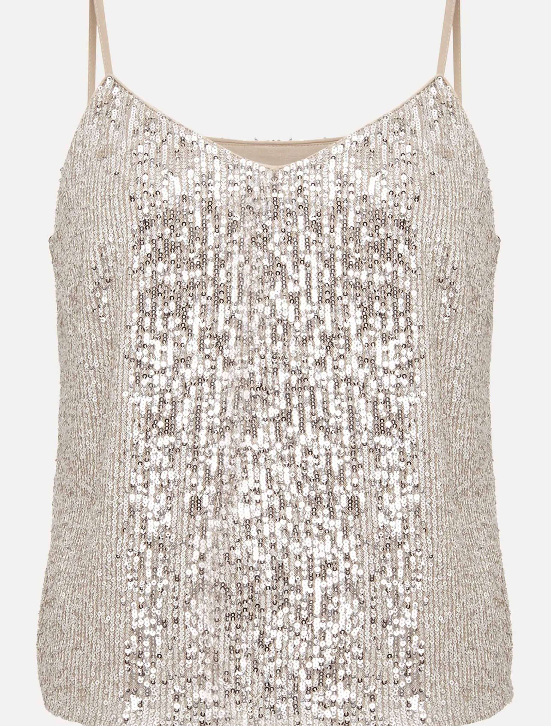 Shirts & Blouses^Phase Eight Ivy Sequin Camisole Oyster