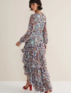 Dresses^Phase Eight Jada Printed Maxi Dress Aqua/Multi