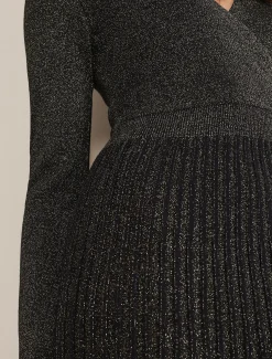 Dresses^Phase Eight Jaycee Shimmer Knit Dress Black/Gold