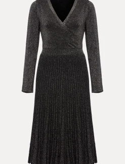 Dresses^Phase Eight Jaycee Shimmer Knit Dress Black/Gold