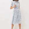 Dresses^Phase Eight Jaynie Lace Shirt Dress Mineral
