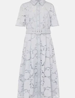 Dresses^Phase Eight Jaynie Lace Shirt Dress Mineral