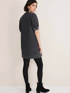 Dresses^Phase Eight Jett Denim Shift Dress Grey