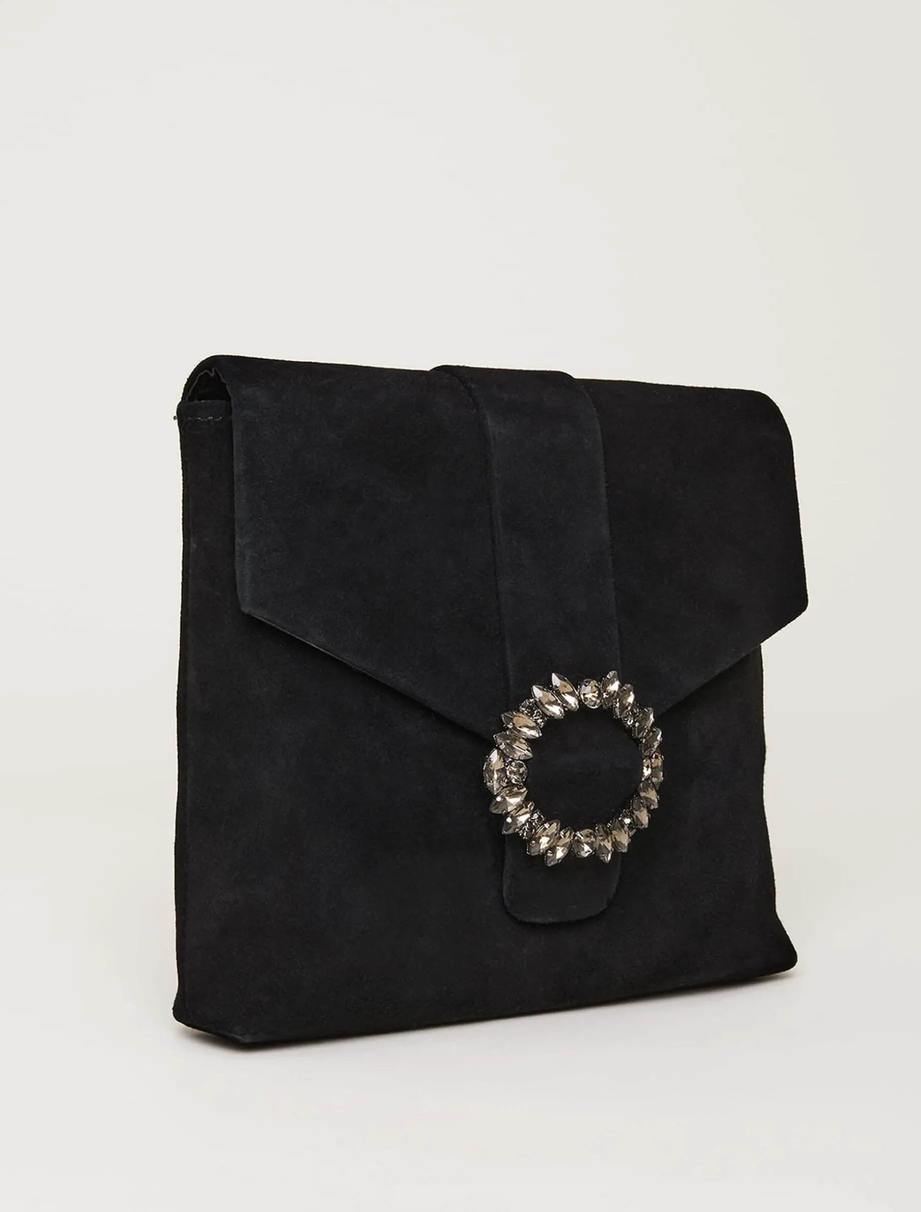 Bags^Phase Eight Jewel Front Clutch Black