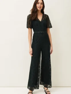 Dresses^Phase Eight Jilly Lace Jumpsuit Pine