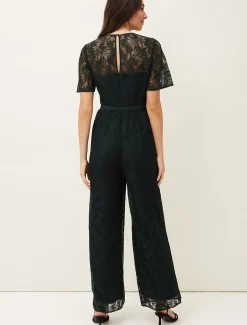 Dresses^Phase Eight Jilly Lace Jumpsuit Pine