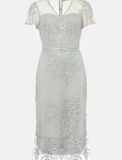 Dresses^Phase Eight Juliana Floral Embroidered Dress Eau De Nil