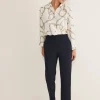 Trousers & Shorts^Phase Eight Julianna Cropped Straight Leg Trousers Navy