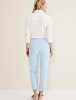 Trousers & Shorts^Phase Eight Julianna Cropped Straight Leg Trousers Cornflower Blue