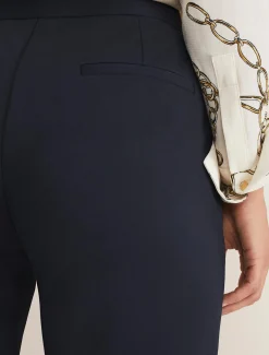Trousers & Shorts^Phase Eight Julianna Cropped Straight Leg Trousers Navy