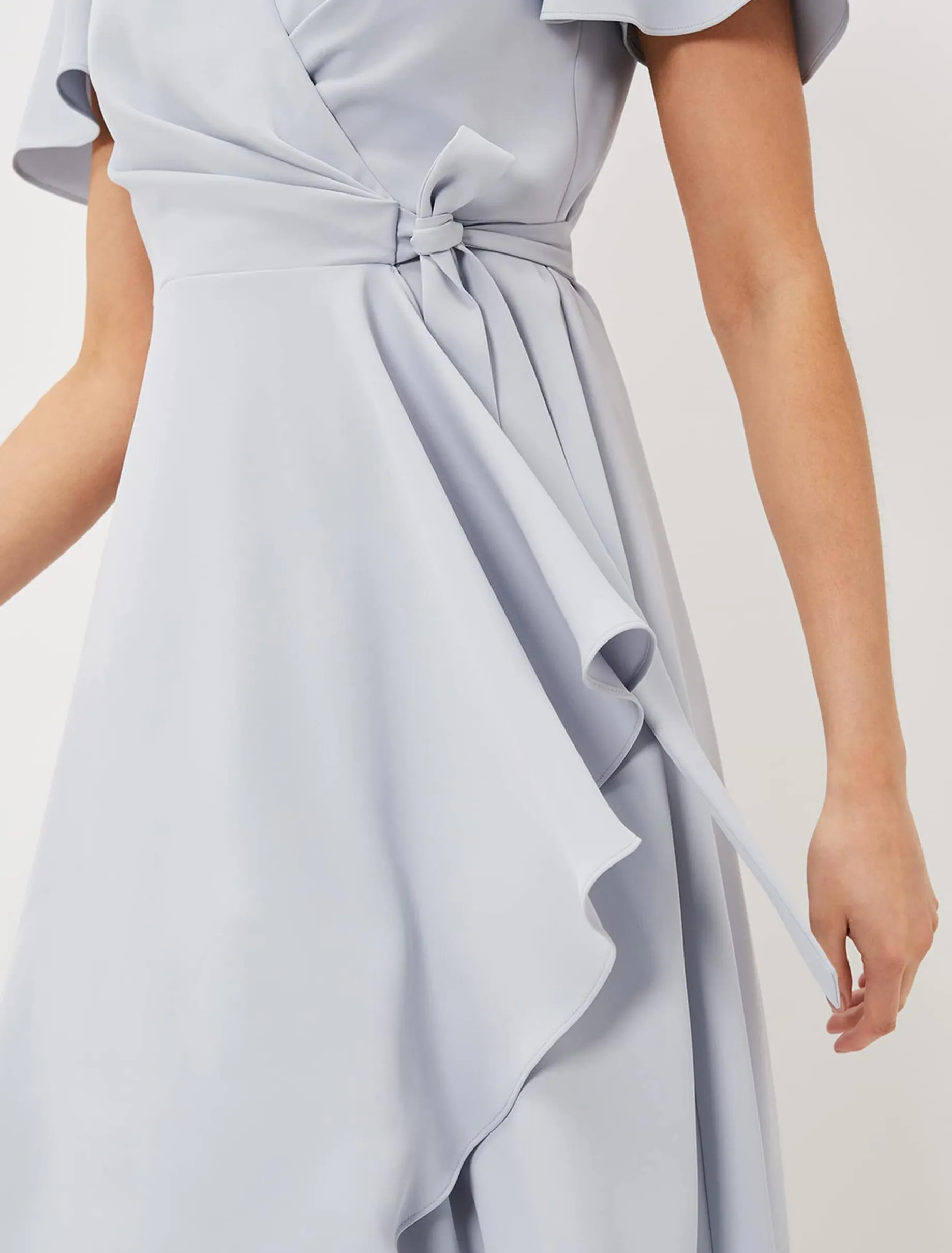 Dresses^Phase Eight Julissa Ruffle Wrap Midi Dress Mineral