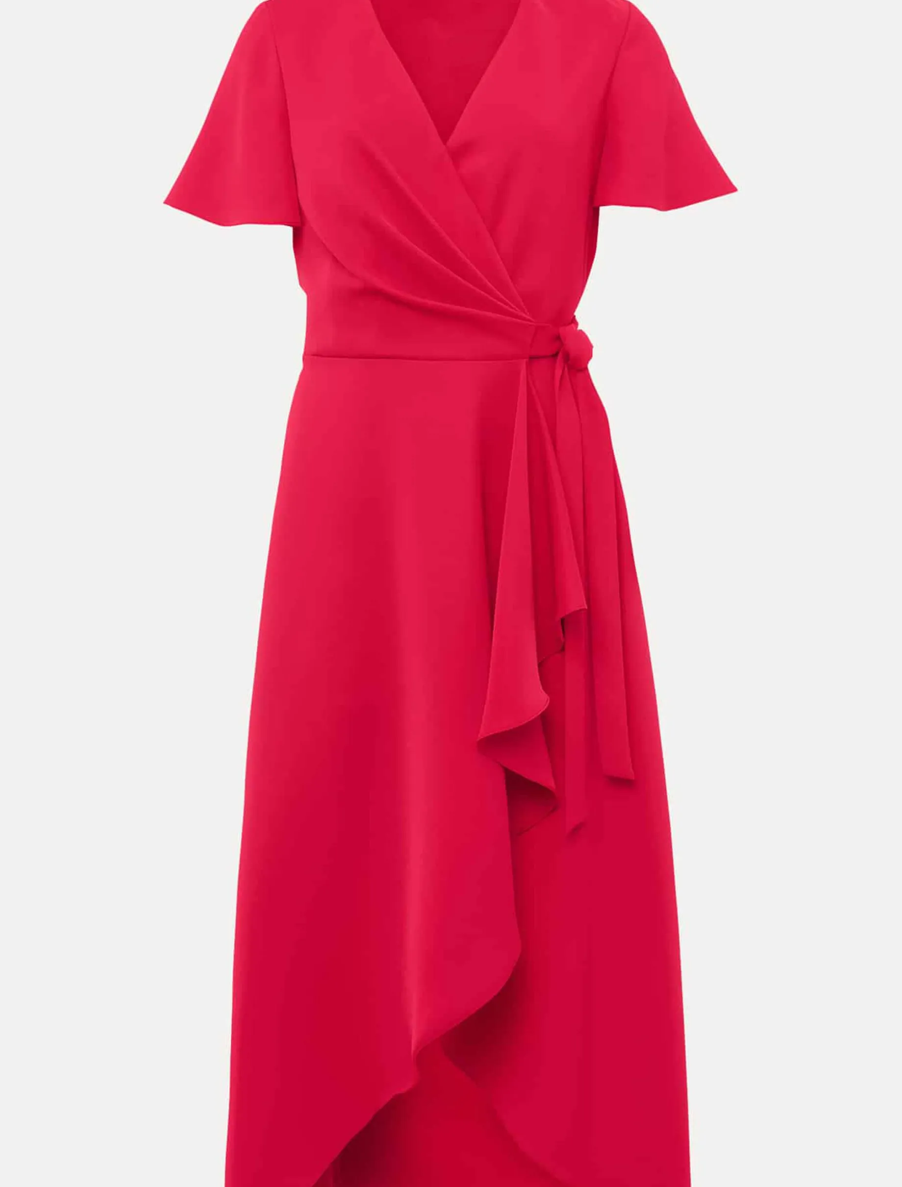 Dresses^Phase Eight Julissa Ruffle Wrap Midi Dress Fuschia