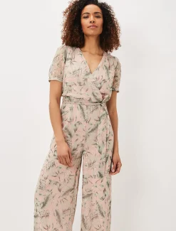 Dresses^Phase Eight Kadie Fil Coupe Jumpsuit Pale Pink