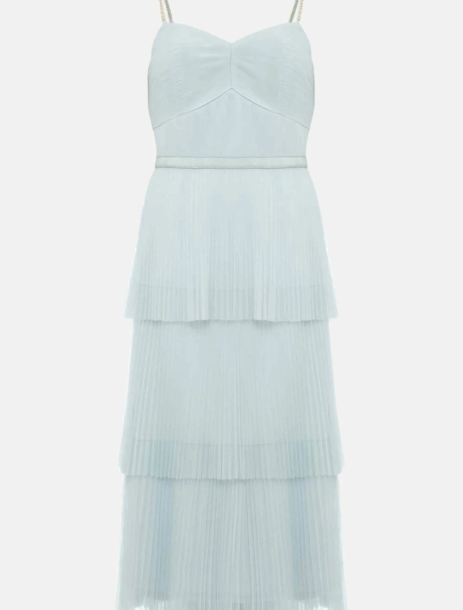 Dresses^Phase Eight Kaia Pleated Tulle Midi Dress Eau De Nil