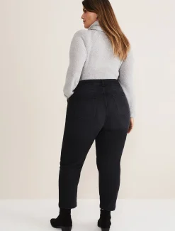 Trousers & Shorts^Phase Eight Karlie Button Through Straight Leg Jeans Black