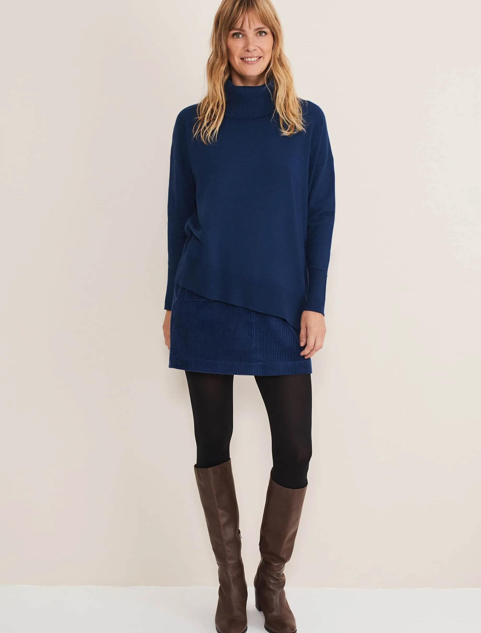 Knitwear^Phase Eight Katya Cosy Asymmetric Knit Dark Teal