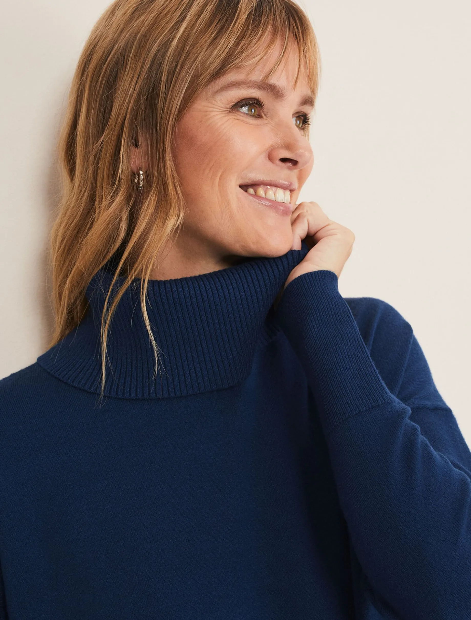Knitwear^Phase Eight Katya Cosy Asymmetric Knit Dark Teal