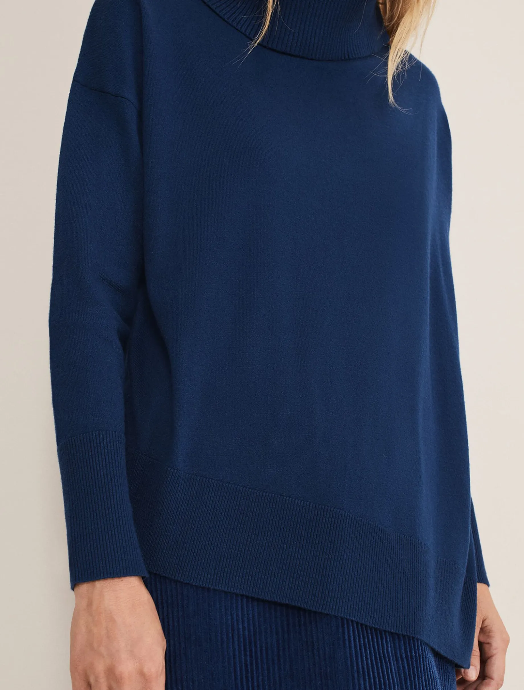 Knitwear^Phase Eight Katya Cosy Asymmetric Knit Dark Teal