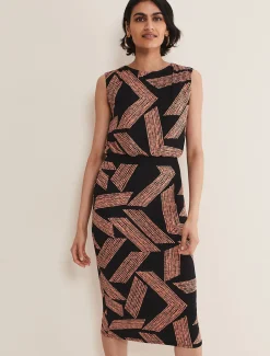 Dresses^Phase Eight Kayla Jersey Midi Dress Black