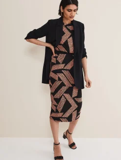 Dresses^Phase Eight Kayla Jersey Midi Dress Black