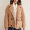 Coats^Phase Eight Kelsey Short Teddy Coat Camel