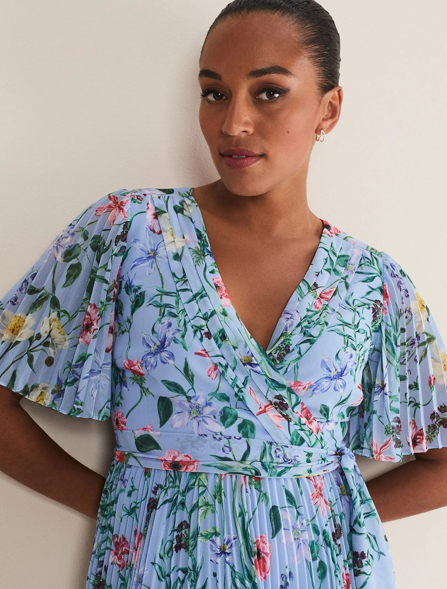 Dresses^Phase Eight Kendall Floral Midi Dress Multi-Coloured