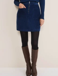 Skirts^Phase Eight Kennedy Corduroy Mini Skirt Teal